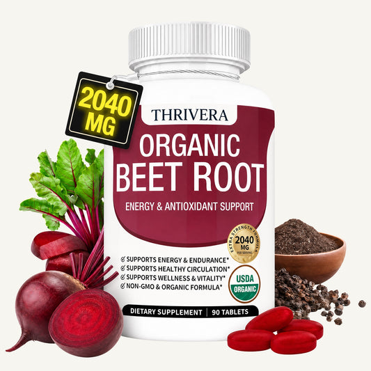 Thrivera Organic Beet Root Powder Tablets